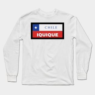 Iquique City in Chilean Flag Long Sleeve T-Shirt